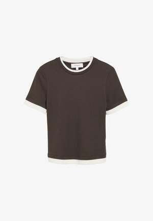 comma, T-SHIRT - T-Shirt basic - dunkelbraun