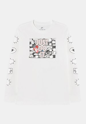 TEE BOXY SLEEVE UNISEX - Long sleeved top - white