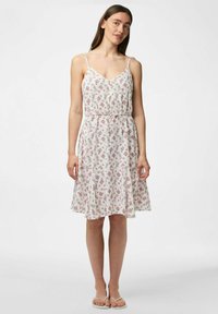Pieces PCNYA SLIP BUTTON - Blusenkleid - cloud dancer