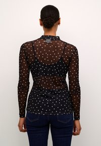 Kaffe JOHANNE  - Maglietta a manica lunga - black white dot