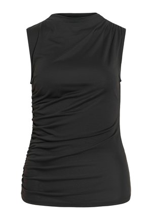 VILA, TOP VISIGRID STEHKRAGEN - Topp - black