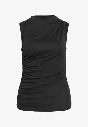 VILA, TOP VISIGRID STEHKRAGEN - Topp - black