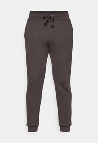 CENTRE TAPERED PANTS - Calças de fato de treino - espresso