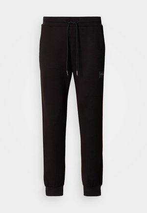 Antony Morato TROUSERS REGULAR FIT LOGOED METAL BADGE RUBBER PATCH - Treniņtērpa apakšdaļas - black