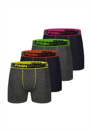 4 PACK - Boxers - noir/gris/jaune/orange/vert/rose