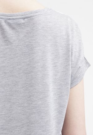 Camiseta estampada - mottled light grey