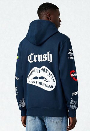 TATTOOCRUSH  EMBROIDERY - Sweat zippé - dark blue