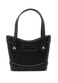 Bolsa de plástico negro de forma redondeada, cuenta con agujeros para ventilación, detalle de logo y asas resistentes. Base texturizada para un mejor agarre.