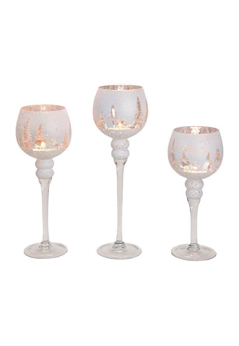 G.Wurm Świecznik szklany - Zdjęcie 1