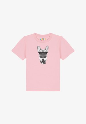 watapparel EIN FESCHER HUND - T-Shirt print - cotton pink