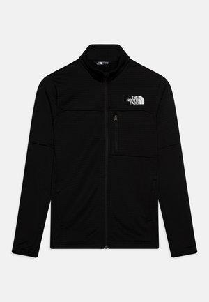 TEEN HIKE MIDLAYER UNISEX - Majica s kapuljačom i patentnim zatvaračem - black