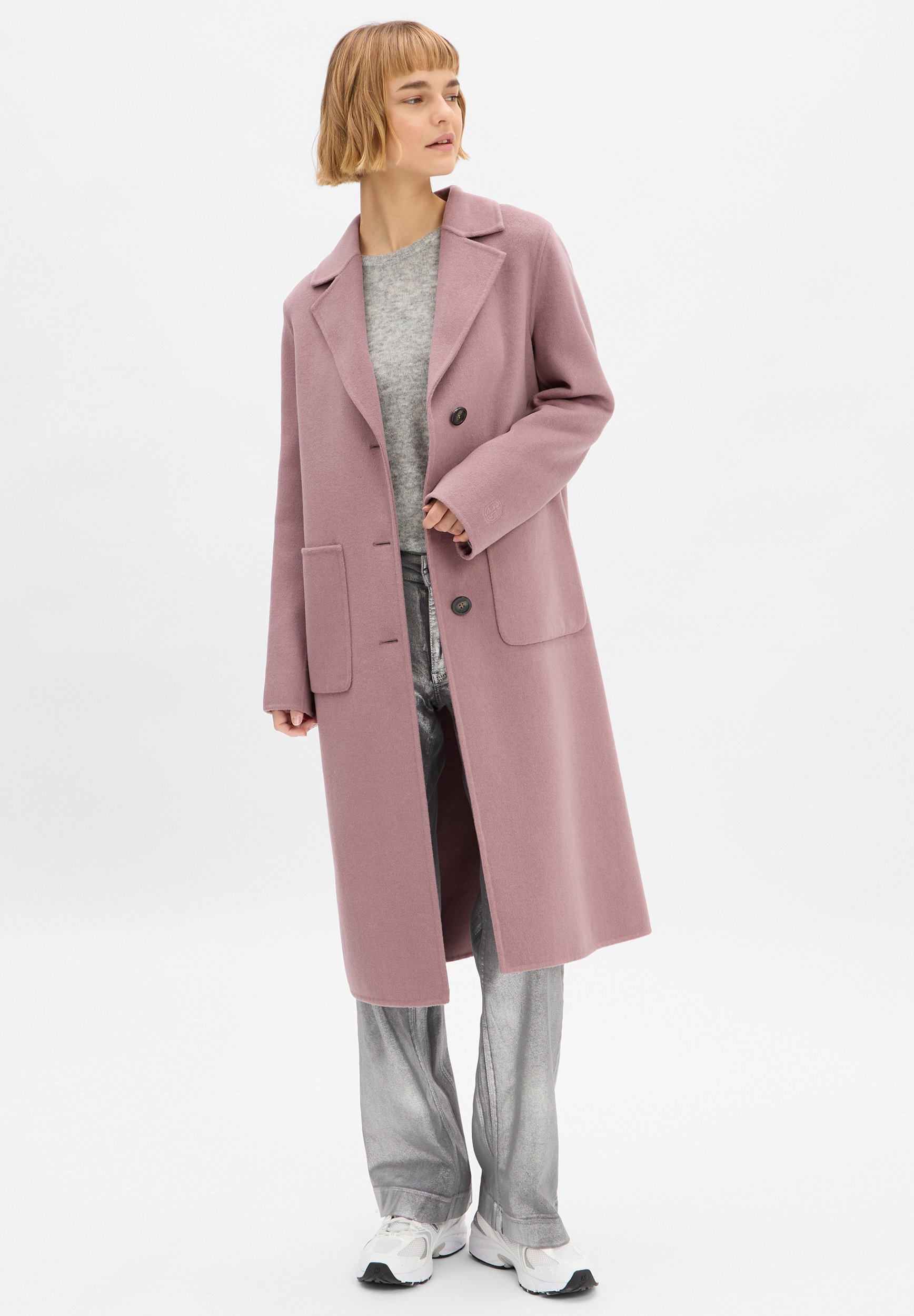Wollmantel Rosa Wintermantel Mäntel Wintermantel Altrosa Comma