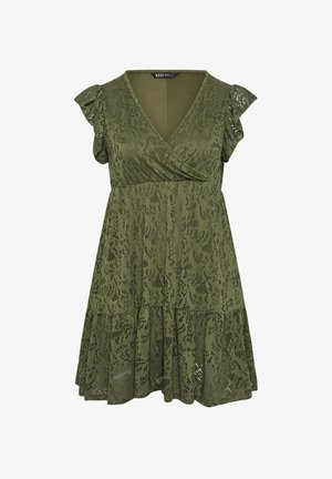 Yours Clothing, PLUS SIZE MINI DRESSES - Hverdagskjole - khaki