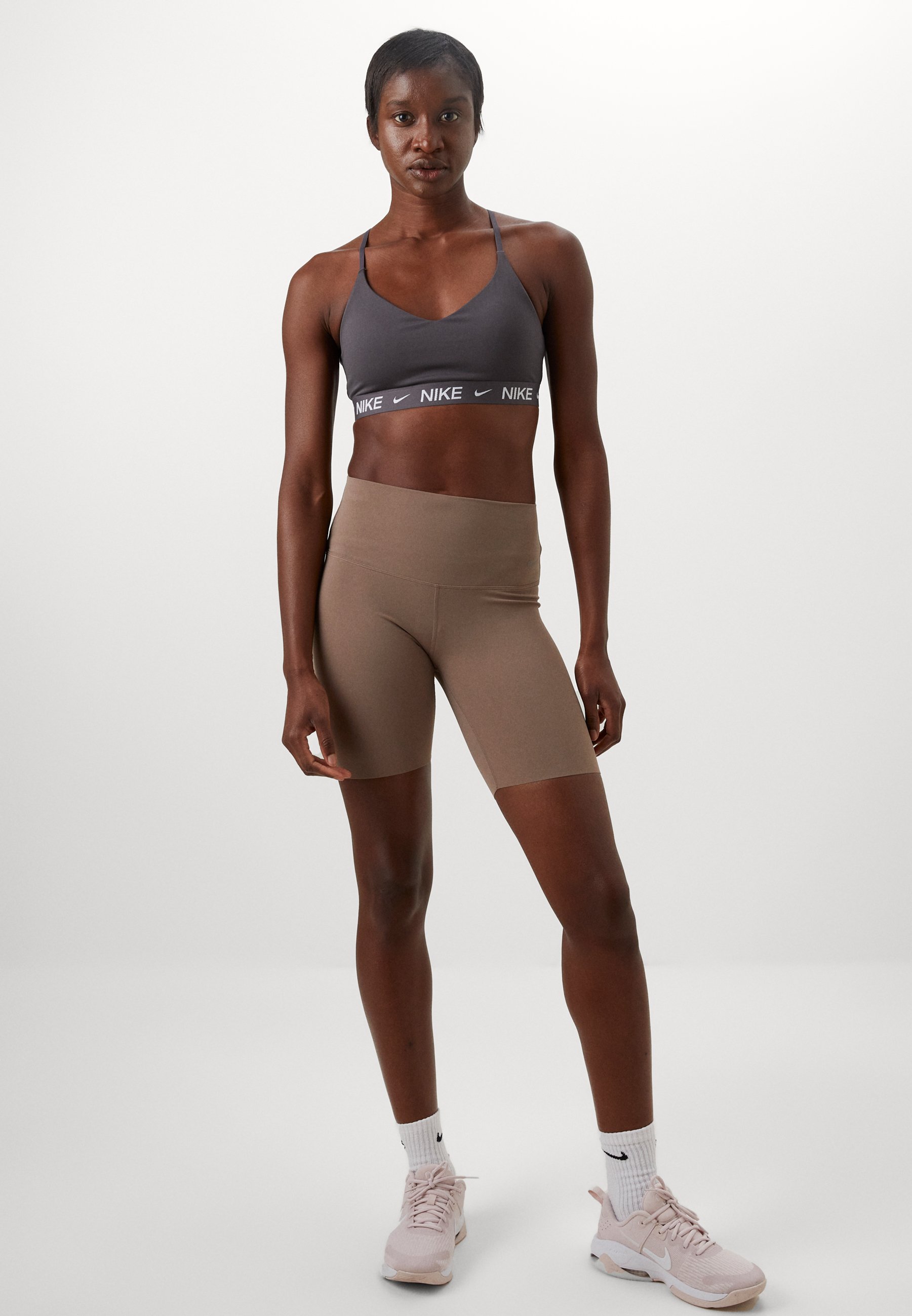 light grey nike sports bra