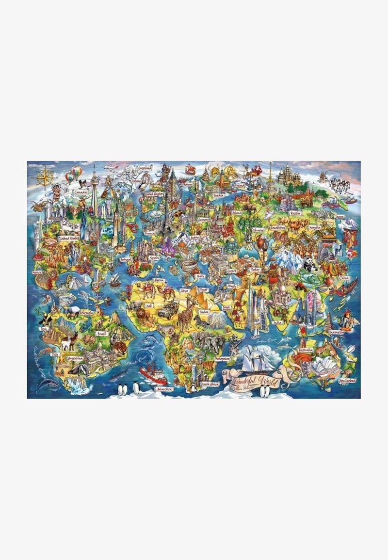 Gibsons WONDERFUL WORLD - Puzzle - multi coloured