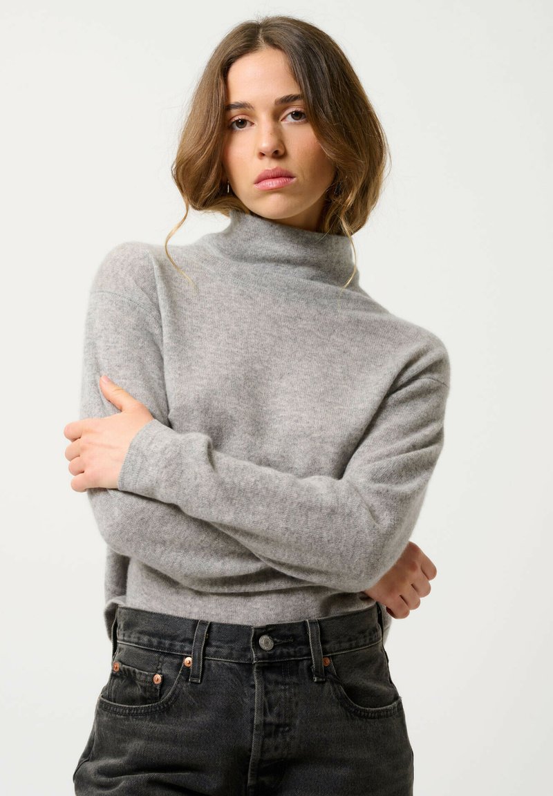 Authentic Cashmere COL MONTANT BÉNITIER - Jumper - mottled cloud