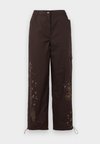 KARLA PANTS - Stoffhose - chocolate torte