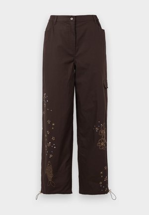 KARLA PANTS - Pantaloni - chocolate torte