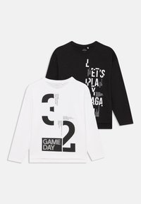 Name it NKMVOB 2 PACK - Long sleeved top - black/bright white