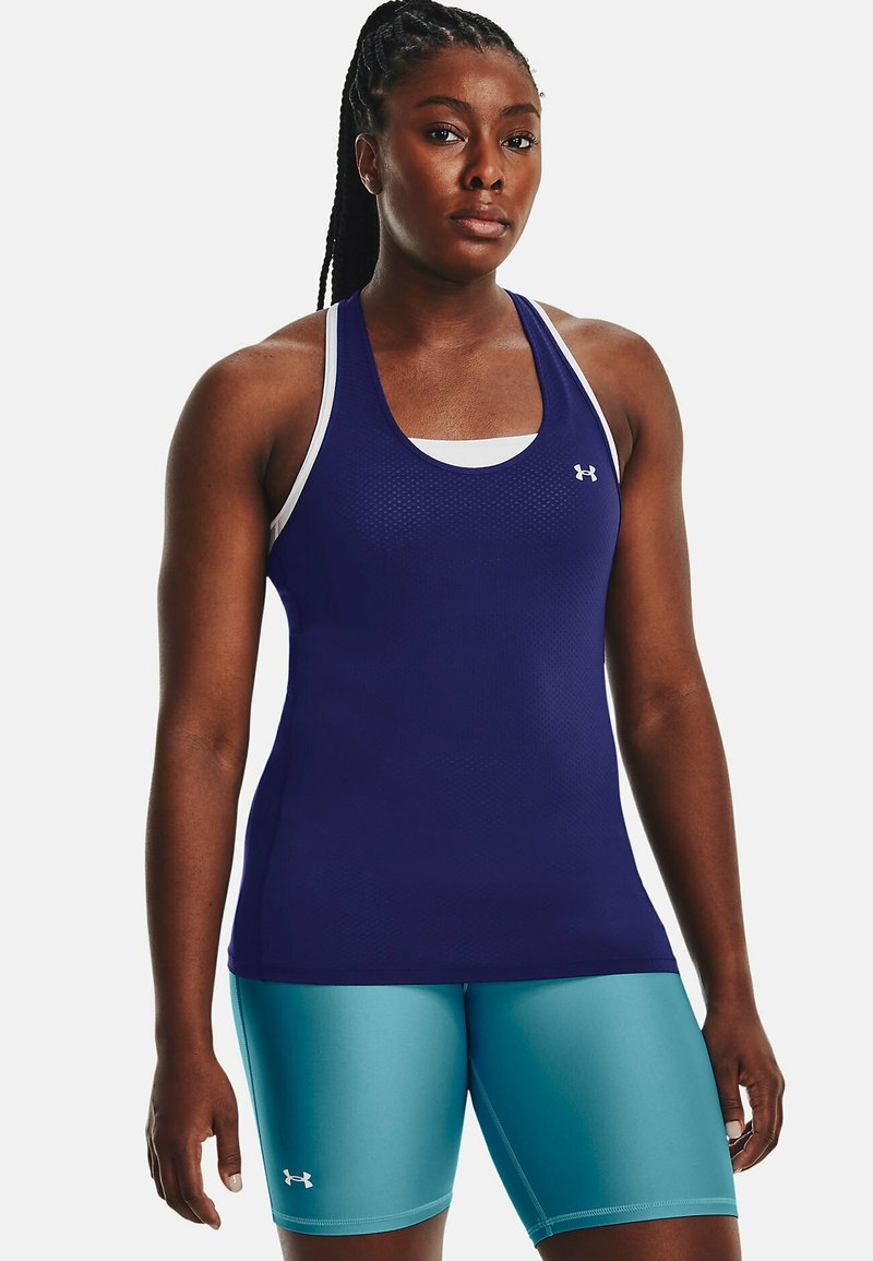 Under Armour TECH RACER TANK Top sonar blue/dunkelblau Zalando.de