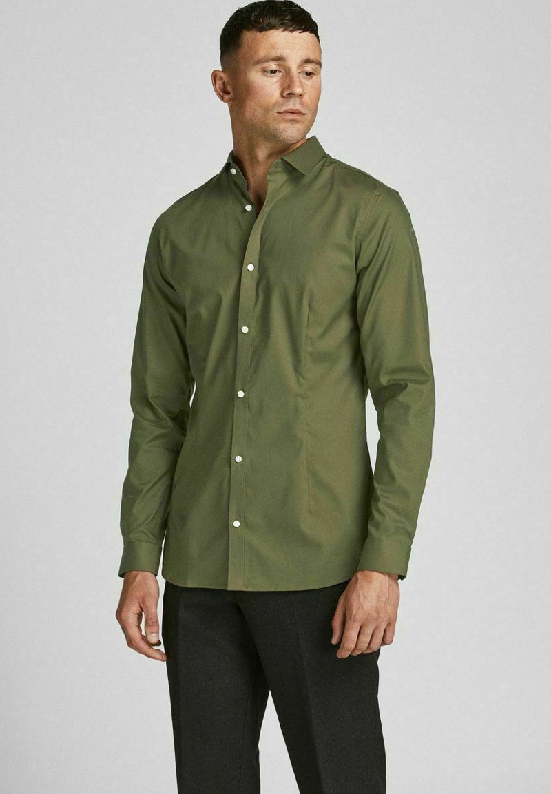 Jack & Jones PREMIUM JJPRPARMA NOOS - Kauluspaita - olive night
