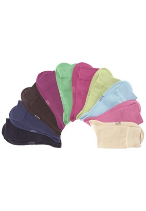 H.I.S FREIZEIT 10 PACK - Socken - rosa/pink/altrosa/blau/braun/grün/ecru
