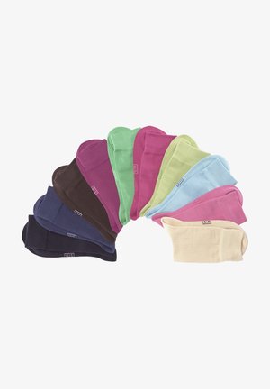 H.I.S FREIZEIT 10 PACK - Socken - rosa/pink/altrosa/blau/braun/grün/ecru