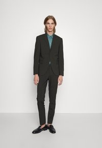 Lindbergh - SLIM FIT PLAIN MENS SUIT - Uzvalks - army mel Miniatūras attēls 1