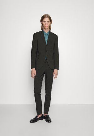 SLIM FIT PLAIN MENS SUIT - Kostuum - army mel