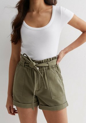 Jeansshort - khaki