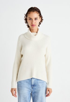 ONLY ONLKATIA SADDLE ROLL NECK - Svetr - whitecap gray melange