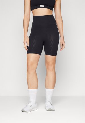 STUDIO SEAMLESS SHORTS - Legíny - black beauty