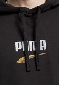Puma DOWNTOWN LOGO - Felpa con cappuccio - black