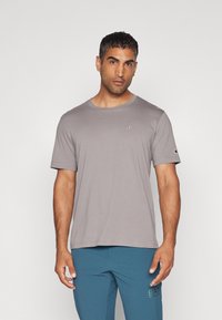 Champion ICONS CREWNECK SMALL LOGO - T-shirts basic - grey