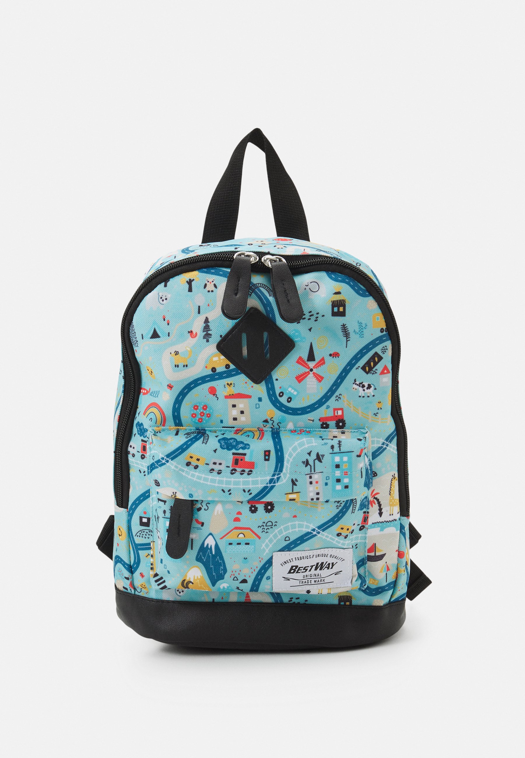 Fabrizio BEST WAY CARTOON KIDS BACKPACK UNISEX - School bag - light blue /black/light blue 