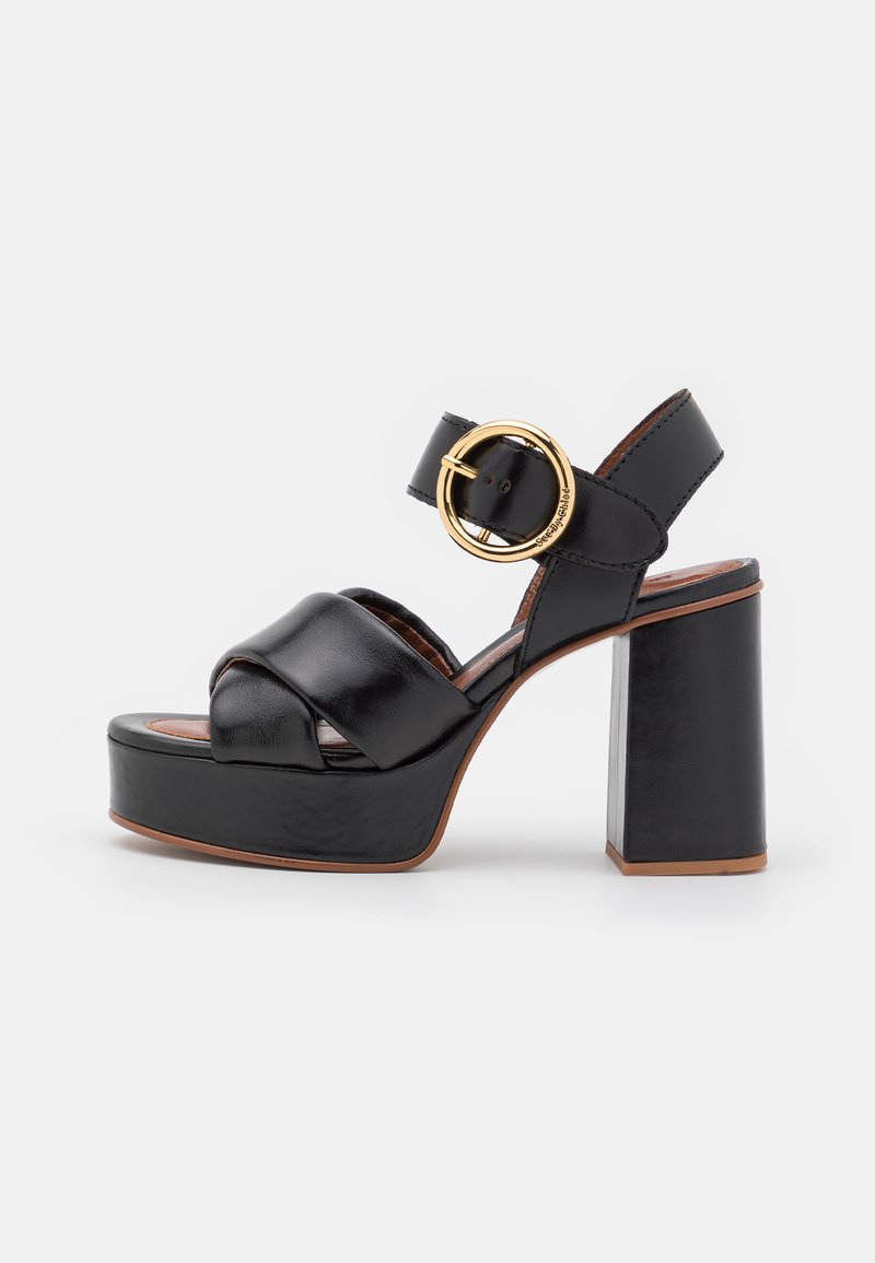 See by Chloé Sandalen met hoge hak zwart See by Chloé Sandalen met hoge hak zwart
