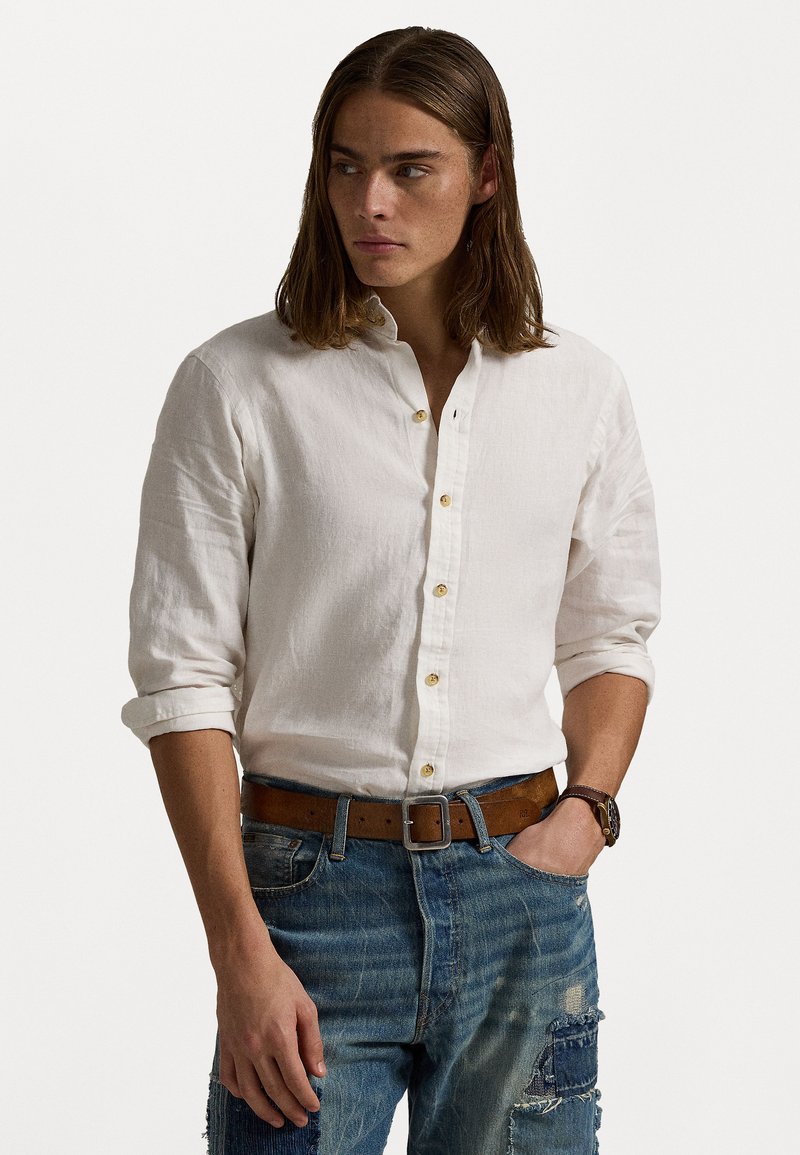 Polo Ralph Lauren - CLASSIC FIT LINEN SHIRT - Chemise - deckwash white, Agrandir