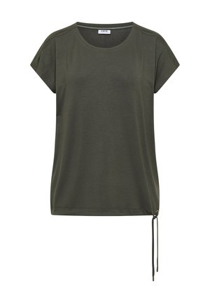 Cecil, DROPPED SHOULDER SHIRT MIT CUT-OUT-DETAIL - T-shirt basique - khaki