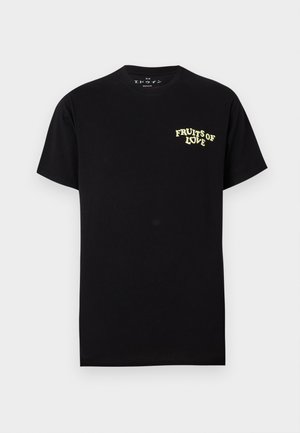FRUITS OF LOVE UNISEX - T-shirt estampada - black
