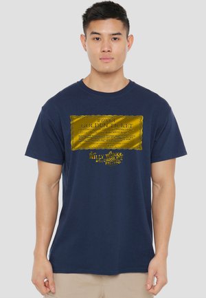 Cotton Soul, WILLY WONKA AND THE CHOCOLATE FACTORY/GOLDEN TICKET - Print T-shirt - dark blue