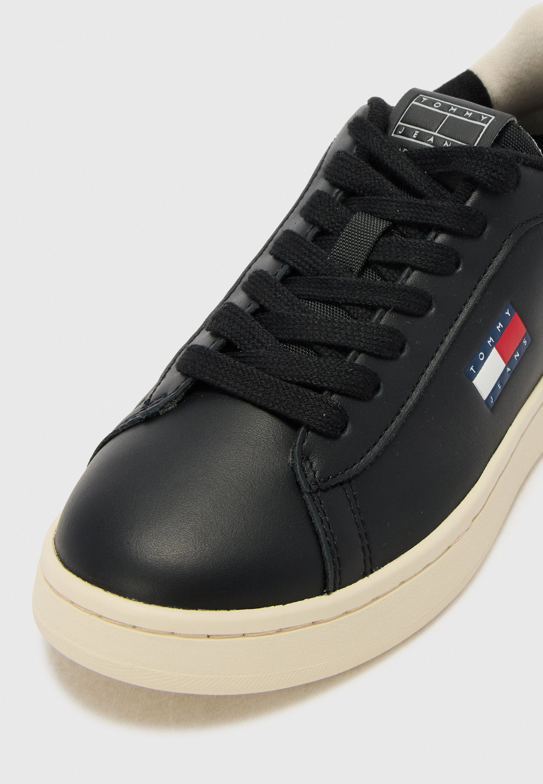 Tommy Jeans ARCHIVE COURT LEATHER TRAINERS - Trainers - black