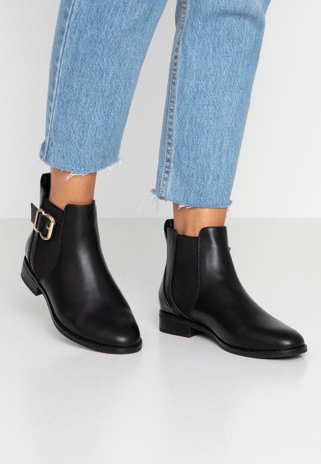 ONLBOBBY ELASTIC BUCKLE - Ankle Boot - black