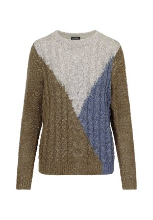 GOLDNER, PULLOVER PETITE - Trui - khaki patterned