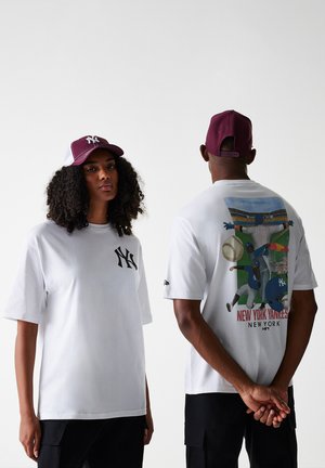 BASEBALL GRAPHIC TEE UNISEX - Potiskana majica - white