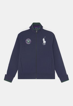 BALL BOY FULL ZIP - Strickjacke - french navy/pure white