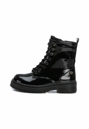 Botines con cordones - black