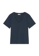 Marc O'Polo DENIM SHORTSLEEVE V NECK BASIC FIT - Basic T-shirt - navy ...
