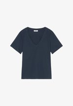 Marc O'Polo DENIM SHORTSLEEVE V NECK BASIC FIT - Basic T-shirt - navy ...