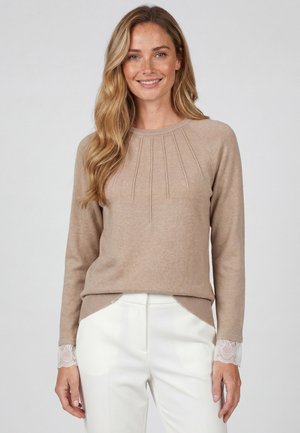 usha, Strickpullover - parchment color