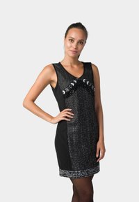 Koroshi VESTIDO COMBINADO ABALORIOS - Kokteiļkleita/ballīšu kleita - black